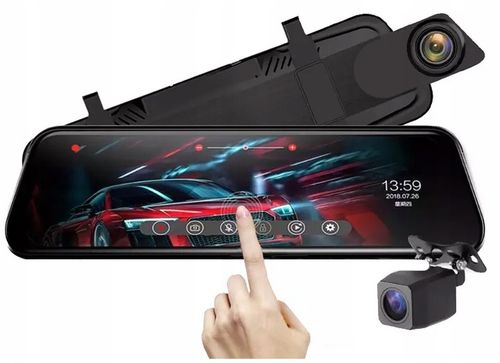 KAMERA DO SAMOCHODU 9,66 PRZÓD TYŁ REJESTRATOR JAZDY W LUSTERKU WIDEO 10 na Arena.pl