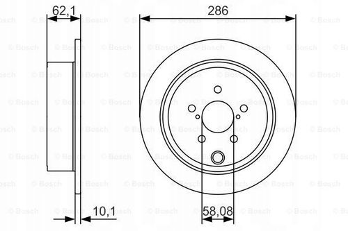 TARCZA HAM TYL 286X10 P BOSCH na Arena.pl