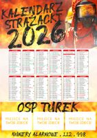 KALENDARZ STRAŻACKI OSP PSP 2026 300 szt RÓŻNE WZORY