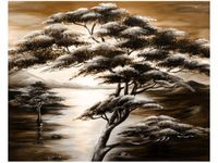 40X50CM OBRAZ DRZEWO SAWANNIE OBRAZ