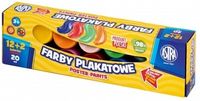 FARBY PLAKATOWE 12+2 KOL 20ML ASTRA STANDARD BOX