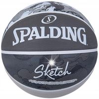 Piłka do koszykówki Spalding Sketch Jump r.7 szary