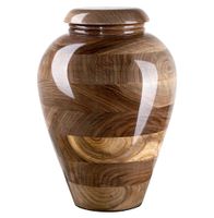 Drewniana urna pogrzebowa z orzecha włoskiego