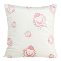 POSZEWKA WELUR VELVET 45X45 BIAŁA NADRUK OWIECZKA