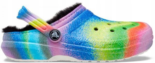 Dziecięce Ocieplane Buty Klapki Chodaki Crocs Classic Spray Dye Clog 29-30 zdjęcie 3