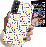 ETUI DO SAMSUNG GALAXY S22 - ŁAPKI KOŚCI PIES PATROL BAJKI + SZKŁO
