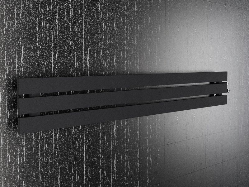 Grzejnik pokojowy poziomy BELLOSLIM 22x140 czarnyS zdjęcie 5