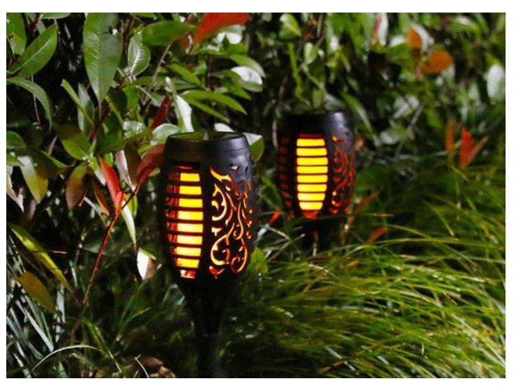 Lampa ogrodowa pochodnia solarna jak płomień ogień zdjęcie 12