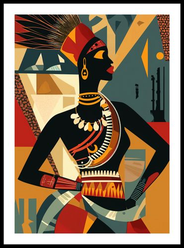 Plakat 42x59,4cm Afrykańska Mozaika na Arena.pl