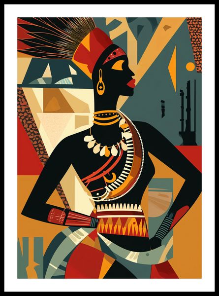 Plakat 42x59,4cm Afrykańska Mozaika zdjęcie 3