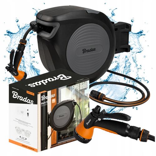 BĘBEN ZWIJACZ NA WĄŻ OGRODOWY AUTOMATYCZNY ZWIJACZ + 20M WĘŻA BLACK LINE na Arena.pl