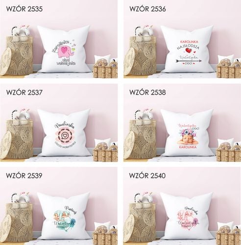 Poduszka z nadrukiem PREZENT na WALENTYNKI na Arena.pl
