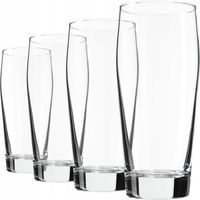 KADAX Kufel Do Piwa 510ml Szklany Szklanka Wysoka Zestaw Kufle 4szt