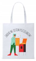 Dla Pszczelarza Na Prezent Torba Eco Biała Shopper Z Nadrukiem Ze Zdjęciem