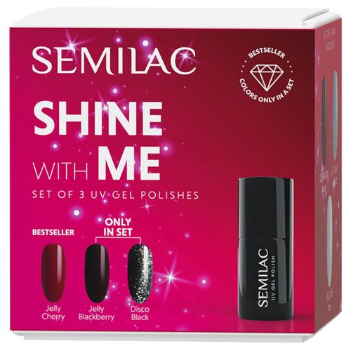 SEMILAC Shine With Me Set Zestaw do paznokci na Arena.pl