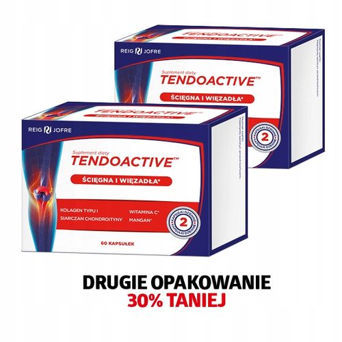 TENDOACTIVE zestaw 2 opakowania 60kaps - drugie opakowanie 30% TANIEJ na Arena.pl