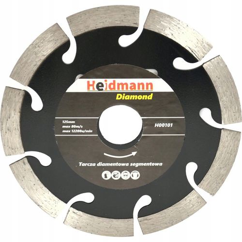 Tarcza diamentowa segmentowa 125x22,2x10mm Heidmann na Arena.pl