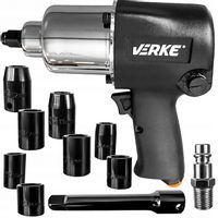 KLUCZ PNEUMATYCZNY UDAROWY 1/2 DO KOMPRESORA WALIZKA MOCNY + NASADKI ZESTAW