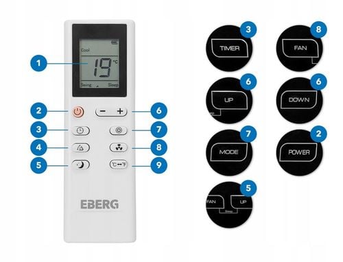 Klimatyzator przenośny ENVA 3,5 kW 4w1 WiFi osuszacz 56l/24h pompa ciepła na Arena.pl