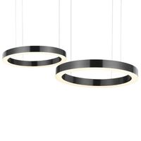 Pierścieniowa lampa wisząca Circle ST-8848-40+60 black Step LED 279W ringi czarne