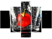 70 100CM OBRAZ 5 ELEM PLUM TAMBAKO THE JAGUAR DRUK PŁÓTNO