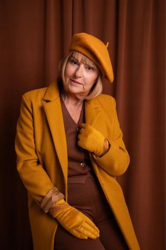 Beret damski wełniany Classic -klasyczny francuski antenka Czarny na Arena.pl