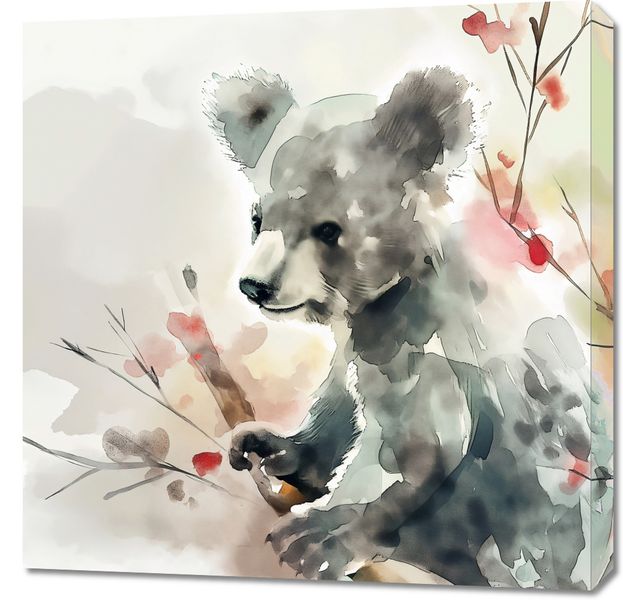 Obraz 70x70cm Akwarelowa Koala zdjęcie 1