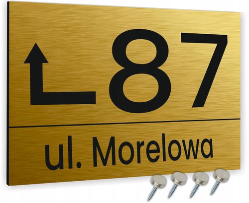 TABLICZKA tablica adresowa 40x30 NUMER DOMU strzałka 3D na Arena.pl