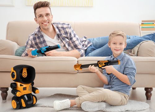 Robot Gra Strzelanie do Celu Pistolet Licznik LCD na Arena.pl