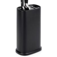 Stojak Noże Kuchenne Czarny Blok do Noży Kuchennych Uniwersalny Kuchenny