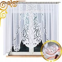 PANEL GOTOWY V-KA FIRANKA GOTOWA KRÓTKA AŻUR DO POKOJU KUCHNI 300X160