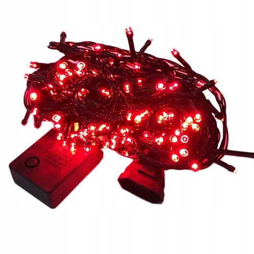 Lampki choinkowe 8 trybów mocne 300 LED czerwone na Arena.pl