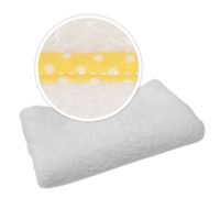 Kocyk z żółtą lamówką w białe kropki Sublimacja