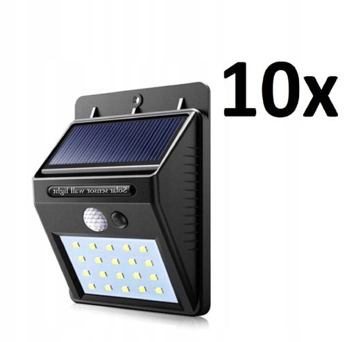 10x HALOGEN SOLAR ŚCIENNY 20LED Z CZUJNIKIEM na Arena.pl