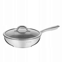 PATELNIA GŁĘBOKA srebrna patelnia INDUKCJA non-stick Starke Pro Treviso