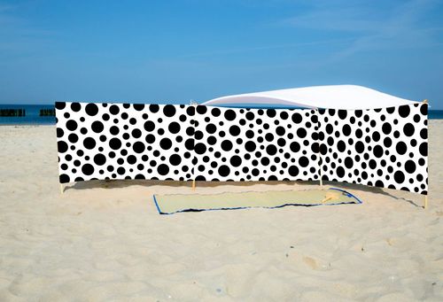 PARAWAN PLAŻOWY Groszki z indywidualnym  napisem 4 PANELE 28.4 na Arena.pl