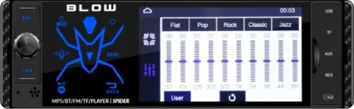RADIO SAMOCHODOWE 1-DIN BLUETOOTH USB SD AUX DOTYK 4" MIKROFON PILOT ZESTAW na Arena.pl