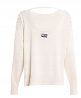 Diesel DAMSKIE M-Perla Oversized Pullover with Ring Details M