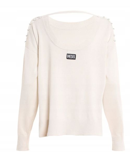 Diesel DAMSKIE M-Perla Oversized Pullover with Ring Details M zdjęcie 1