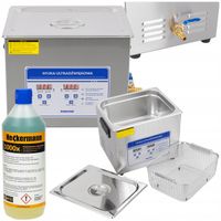 MYJKA WANNA ULTRADŹWIĘKOWA DO MYCIA CZĘŚCI SAMOCHODOWYCH 10L 440W + PŁYN