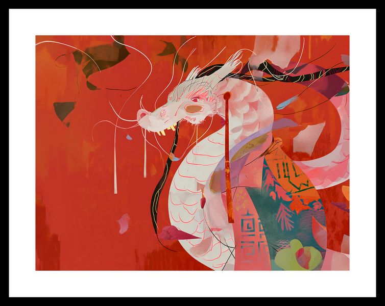 Plakat 40x30cm Orientacyjny Smok zdjęcie 3