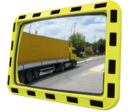 Lustro przemysłowe U-18a VP 40x60cm z ramą ostrzegawczą