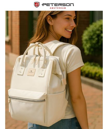 plecak materiałowy ptn beta-0350 ecru na Arena.pl