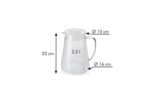 Dzbanek TEO 2.5 l, czerwony na Arena.pl