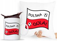 Zestaw Poduszka + Kubek Dla Kibica Prezent Z Nadrukiem Ze Zdjęciem