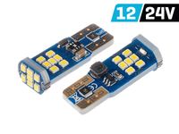 Żarówka VISION W5W (T10) 12/24V 21x 2016SMD LED, nonpolar, CANBUS