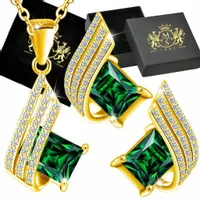 Mennica Świdnicka - Złoty Komplet Prezent Dla Kobiety Urodziny Srebro