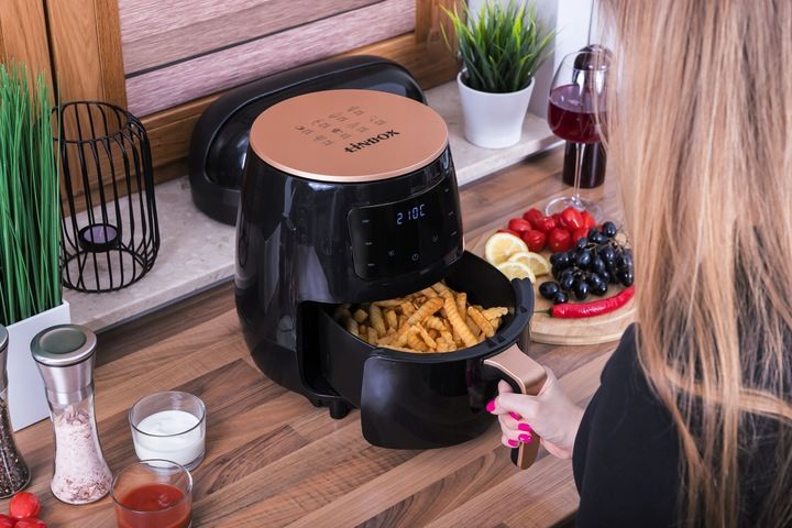 Frytkownica bezolejowa beztłuszczowa panel dotykowy 5 programów 4,5L 1400W zdjęcie 8