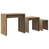 Stolik Kawowy Nesting 3 pcs dąb artisan 60 x 35 x 56 cm