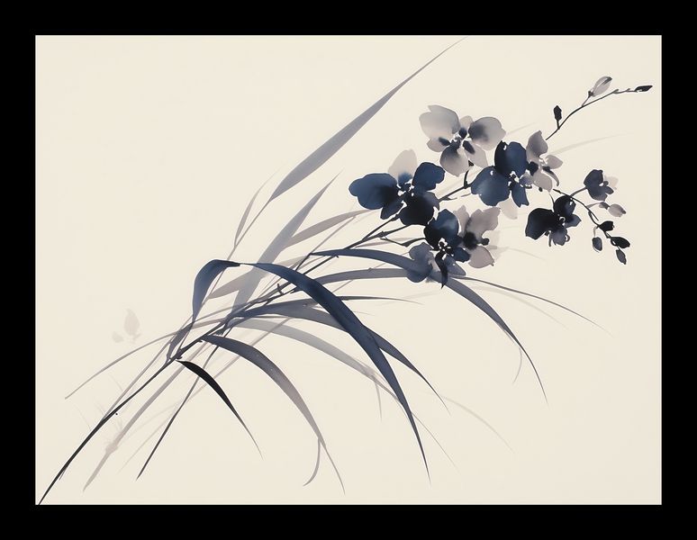 Plakat 20x15cm Orchidea w Sepii zdjęcie 2